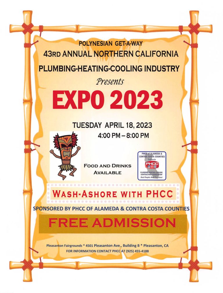 PHCC Annual Trade Show Alameda County Fair Pleasanton, CA PHCC